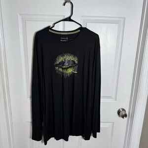 Smartwool Merino 150 Base Layer Shirt XXL Black Mountain Graphic Hiking